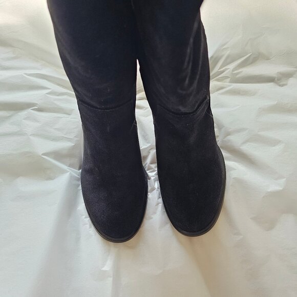 New Topshop Control Over The Knee Suede Boots - 2014 - Black - Sz UK 5 / 38 EU / - Picture 7 of 16